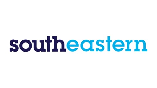 Southeastern logo with 'south' in dark blue and 'eastern' in light blue, displayed on a white background.